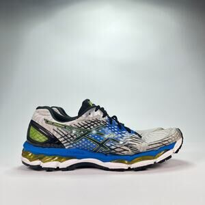 ASICS GEL-Nimbus 17 Blue Gray Running Shoes Cushion Comfort T507N Mens Size 10.5
